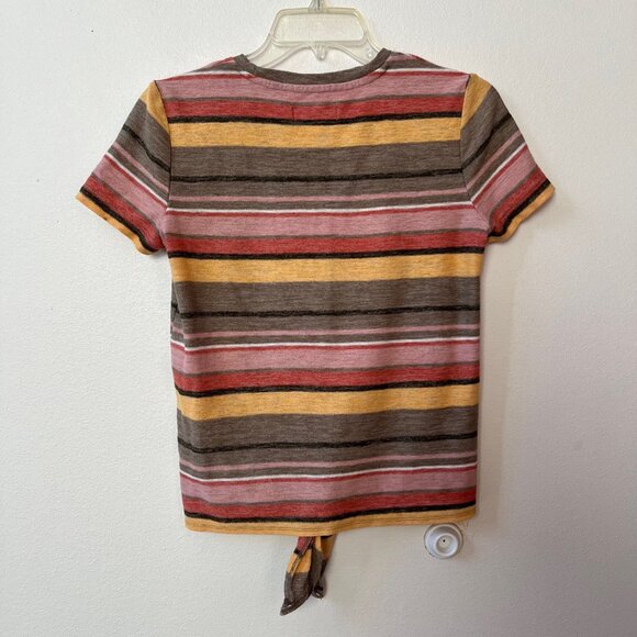 Texture and Thread by Madewell Striped Tie Top Shirt XS - Picture 11 of 15